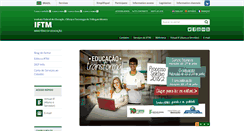 Desktop Screenshot of iftm.edu.br